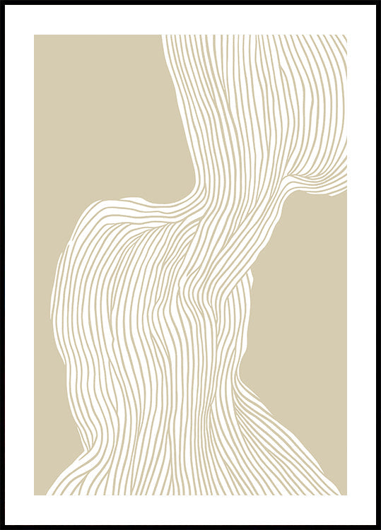 Flowing Linescape Plakat - Posterbox