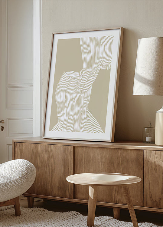 Flowing Linescape Plakat - Posterbox