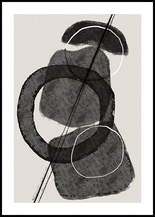 Monochrome Circles - Posterbox