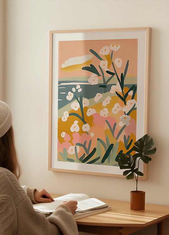 Petals by the Shore Plakat - Posterbox