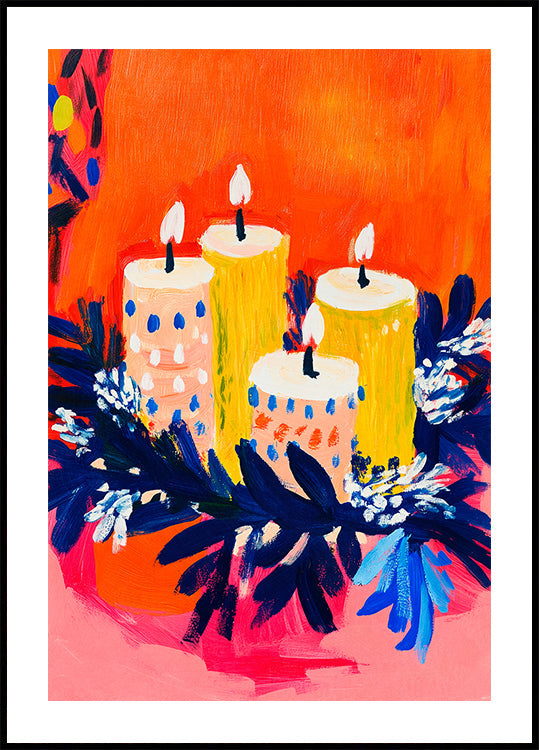 Radiant Candle Glow Plakat - Posterbox