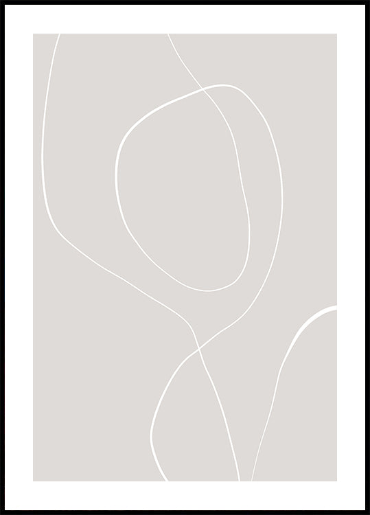 Flowing Lines Harmony Plakat - Posterbox