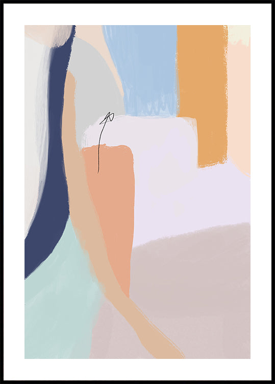 Soft Pastel Hues and Bold Brushstrokes - Posterbox