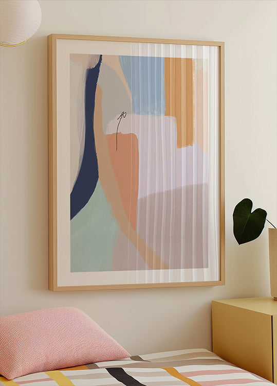 Soft Pastel Hues and Bold Brushstrokes - Posterbox