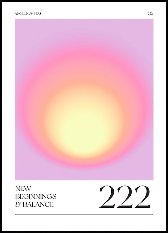 Gradient with Soft Pink and Yellow Hues Plakat - Posterbox
