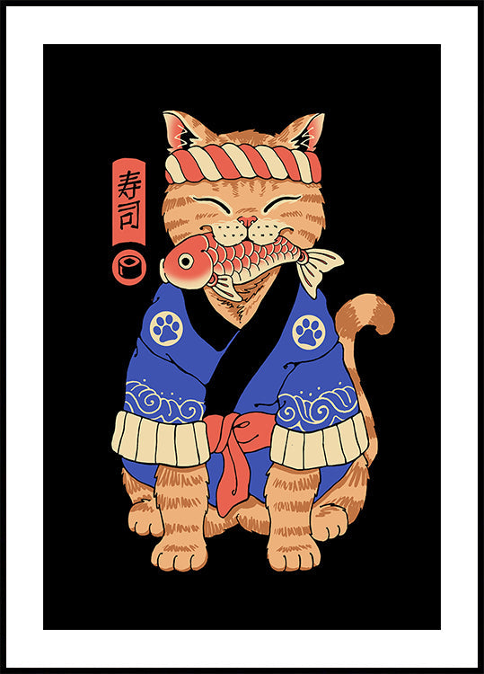 Sushi Meowster Plakat - Posterbox