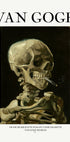 Head of a skeleton with a burning cigarette Plakat - Posterbox