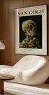 Head of a skeleton with a burning cigarette Plakat - Posterbox