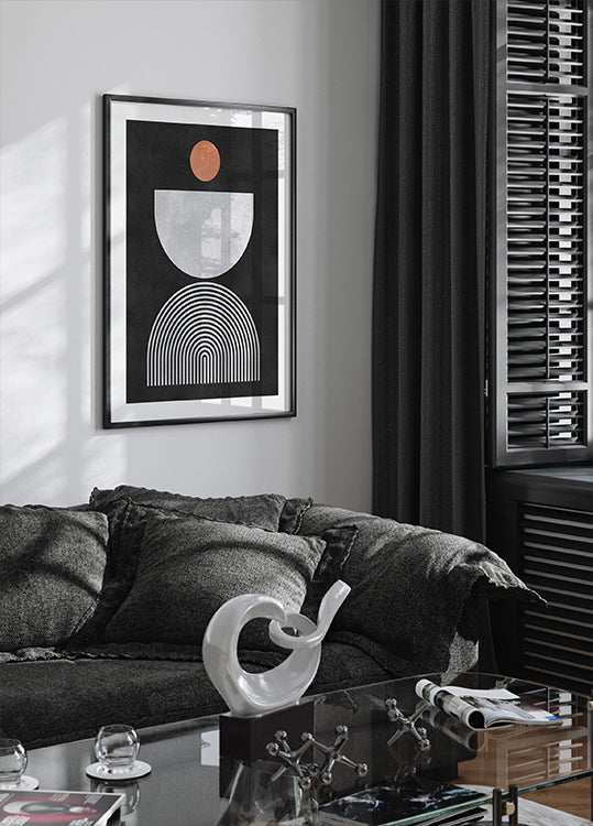 Lines and circles 10 Plakat - Posterbox