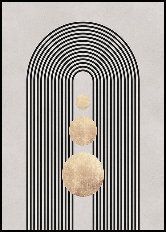 Lines and circles 19 Plakat - Posterbox