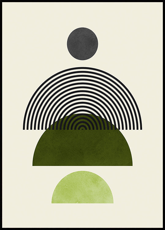 Lines and circles 4 Plakat - Posterbox