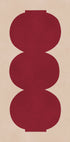 Crimson symmetrical Shapes Plakat - Posterbox