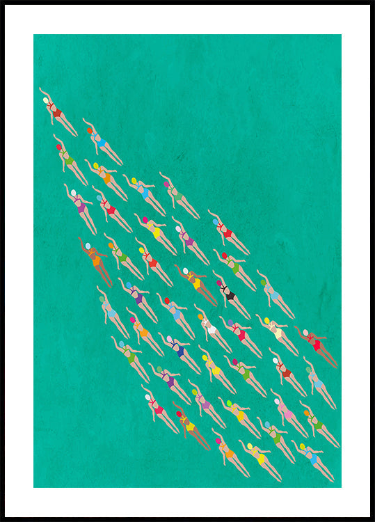 Racing Swimmers - Posterbox
