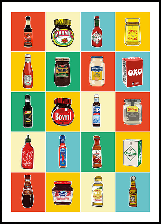 Taxonomy of Condiments - Posterbox