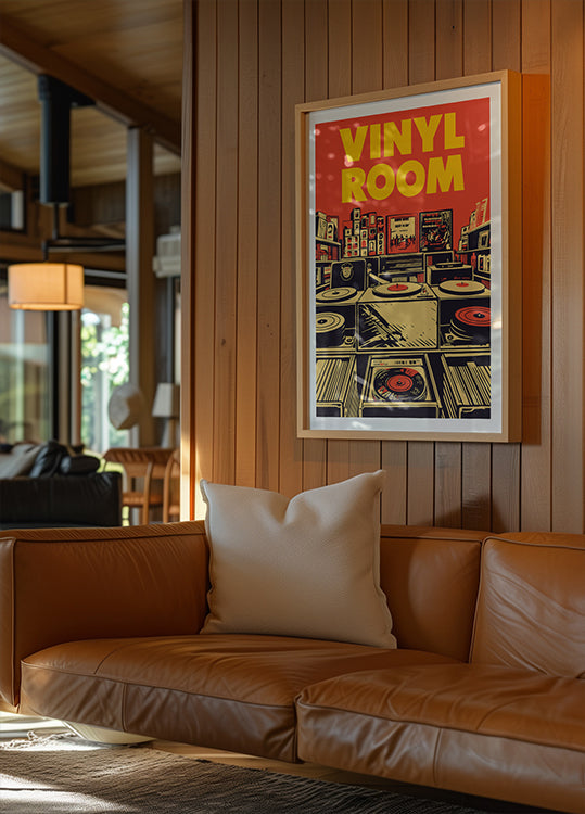 Vinyl Room Art Print Plakat - Posterbox