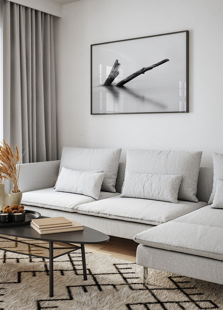 Poster „Log In The Water“ aus Holz - Posterbox.dk