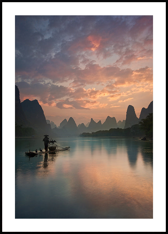 Li River Sunrise Plakat - Posterbox